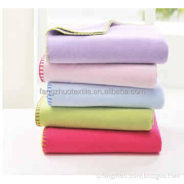 shaoxing fangzhuo factory directly cheap plain style polar fleece blanket